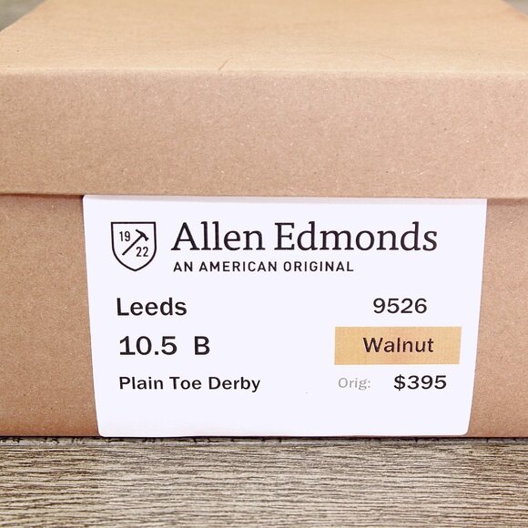 Allen Edmonds LEEDS 10.5 B Narrow Walnut * add $15 new Cedar Trees main image 6